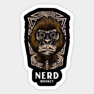 Nerd Monkey Sticker